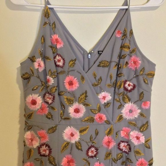 NWT Gianni Bini Trya Lady Luck Iced Violet Floral Dress - Picture 5 of 8